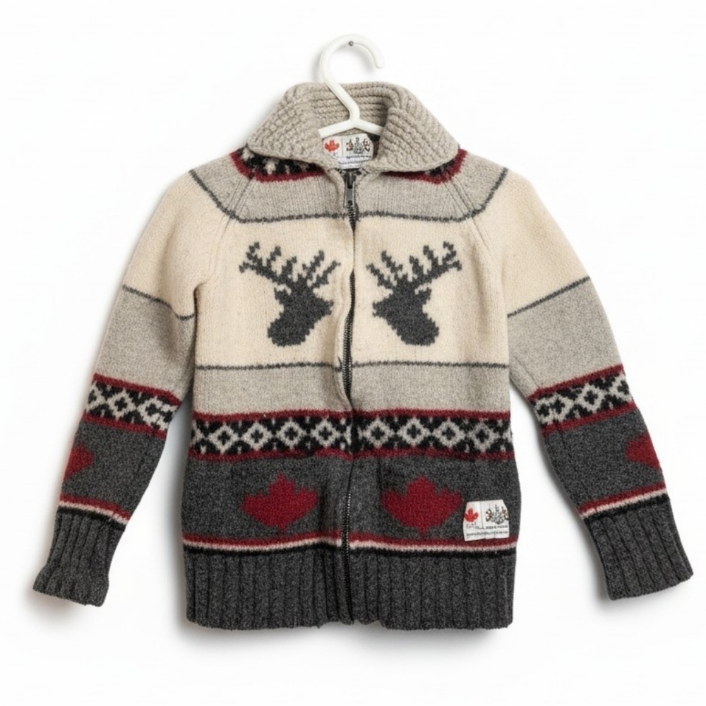 Hudson’s Bay Team Canada Wool Zip Sweater | Kids 3T 4T